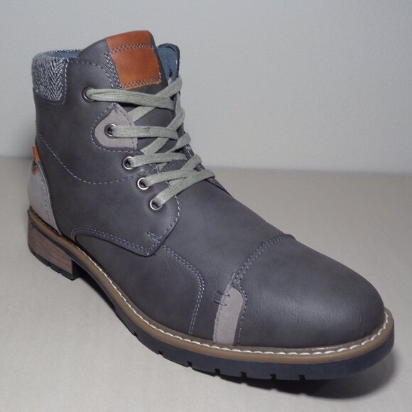 Vance Co. Size 10 M / MANZO / Grey / Ankle Boots / New Men\'s Shoes main image 10